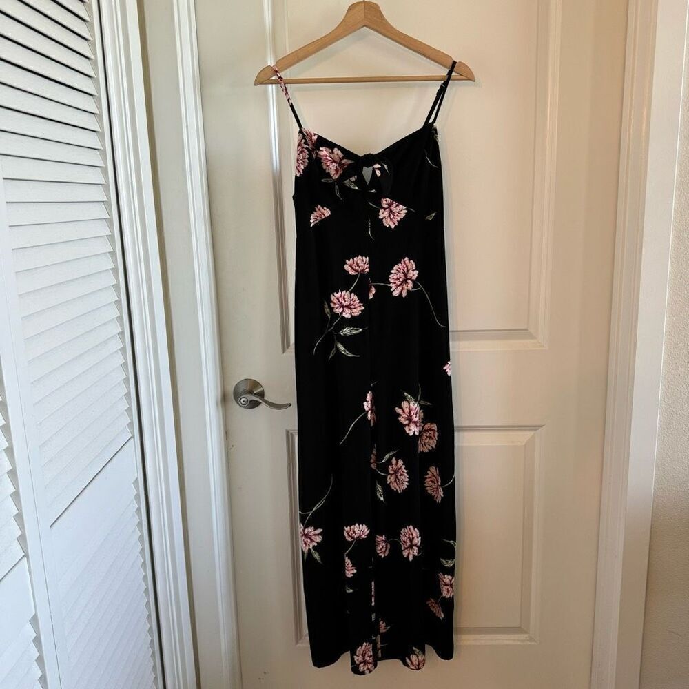 Show Me Your MuMu Black Floral Jumpsuit